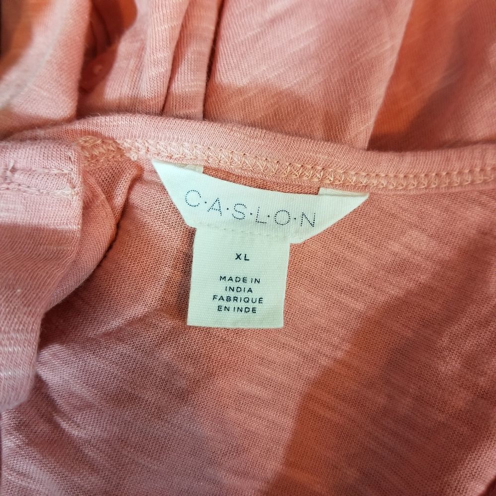 Caslon Salmon Pink Ruffle‎ Sleeve Tank Size XL - Picture 5 of 5
